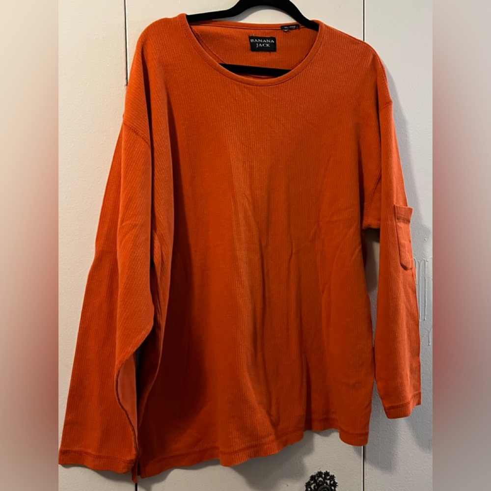 MENS BANANA JACK ORANGE SHIRT (XL)